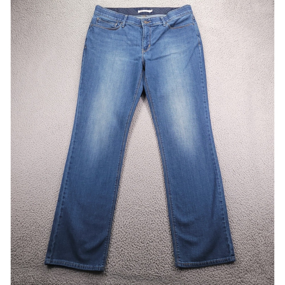 LEVIS 525 Jeans Size 14 Perfect Waist Straight Mid Rise Medium Wash Denim